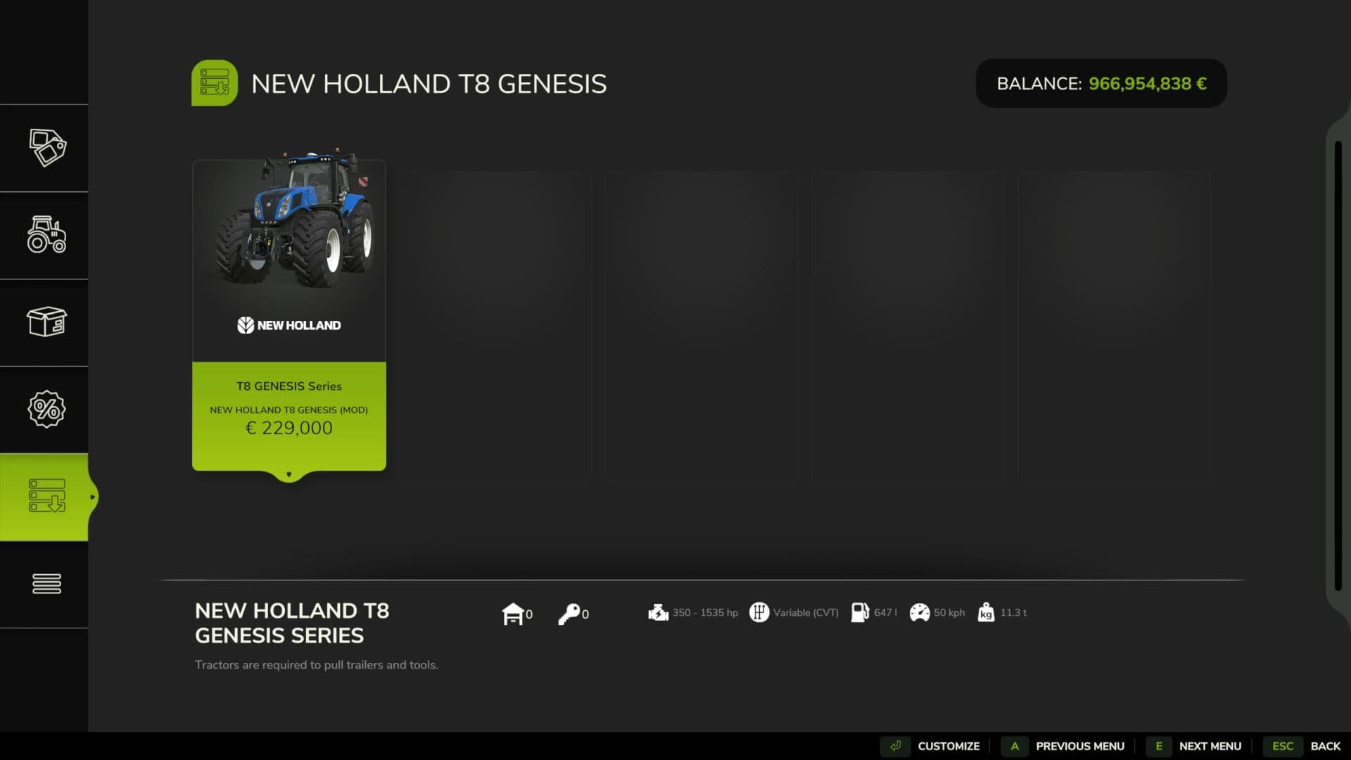 New Holland T8 Genesis 4