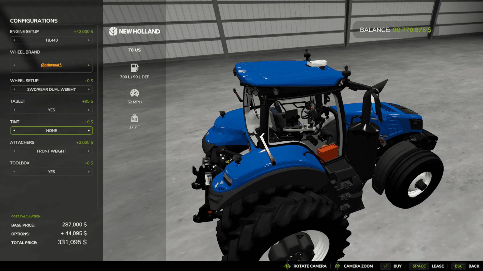 New Holland US T6-T9 4