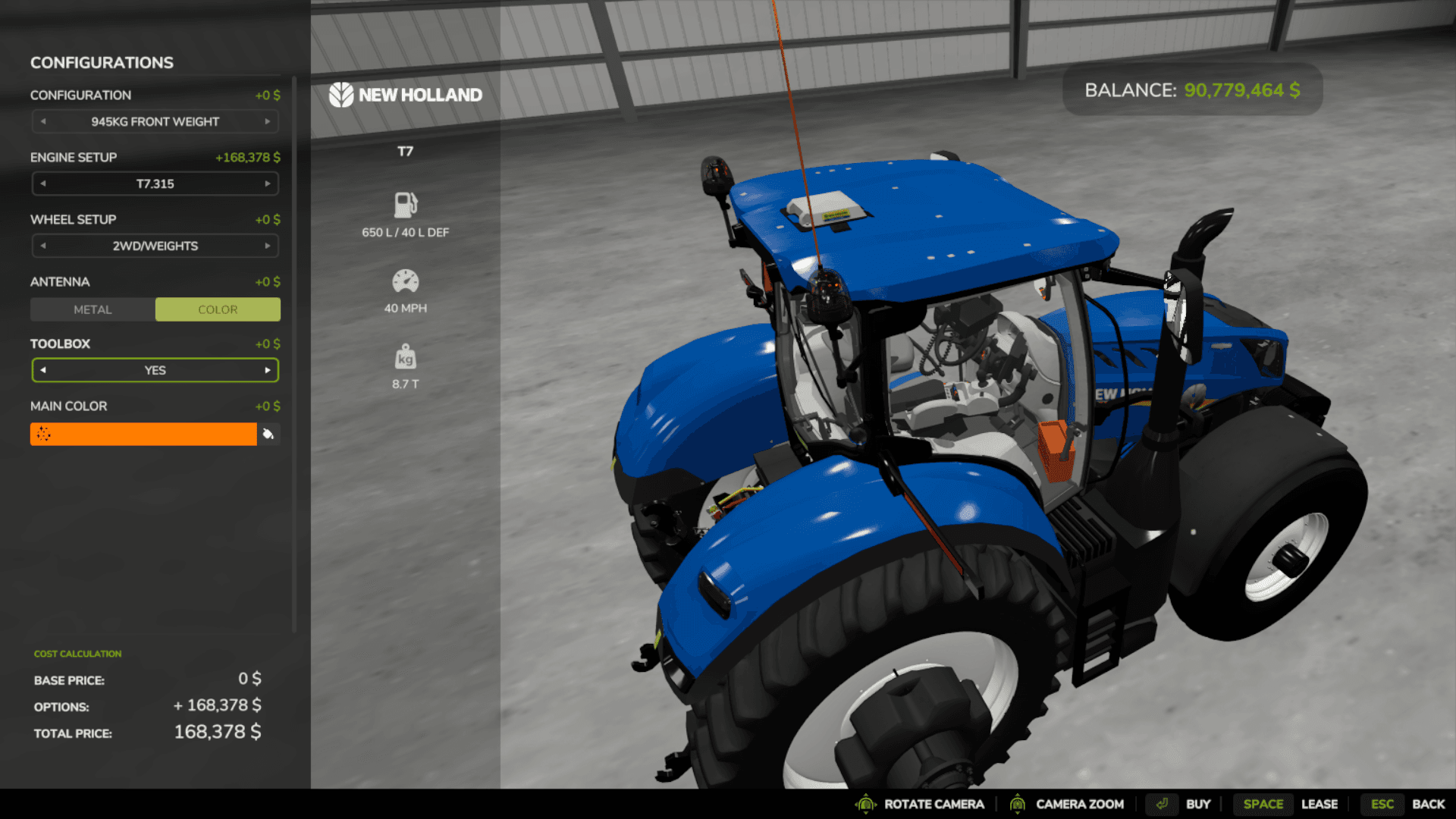 New Holland US T6-T9 3