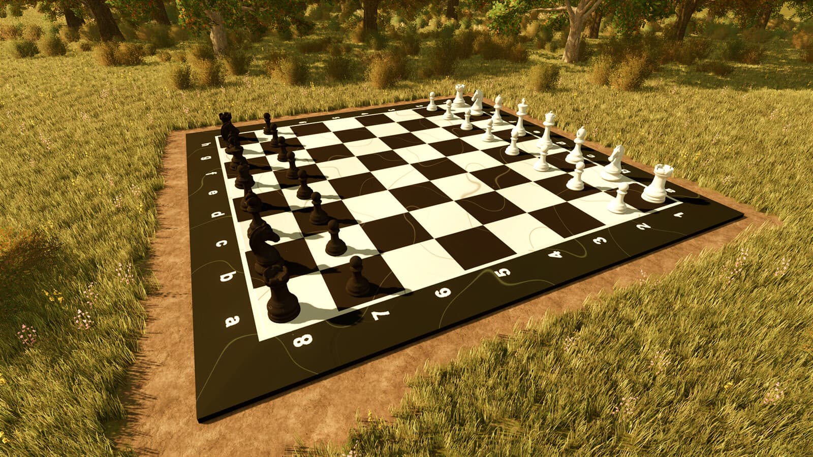 Playable Garden Chess Set 3
