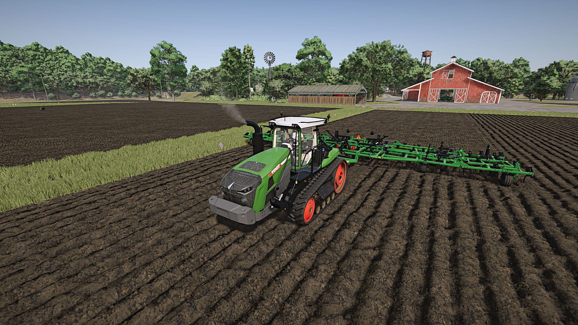Plowing with a cultivator 3