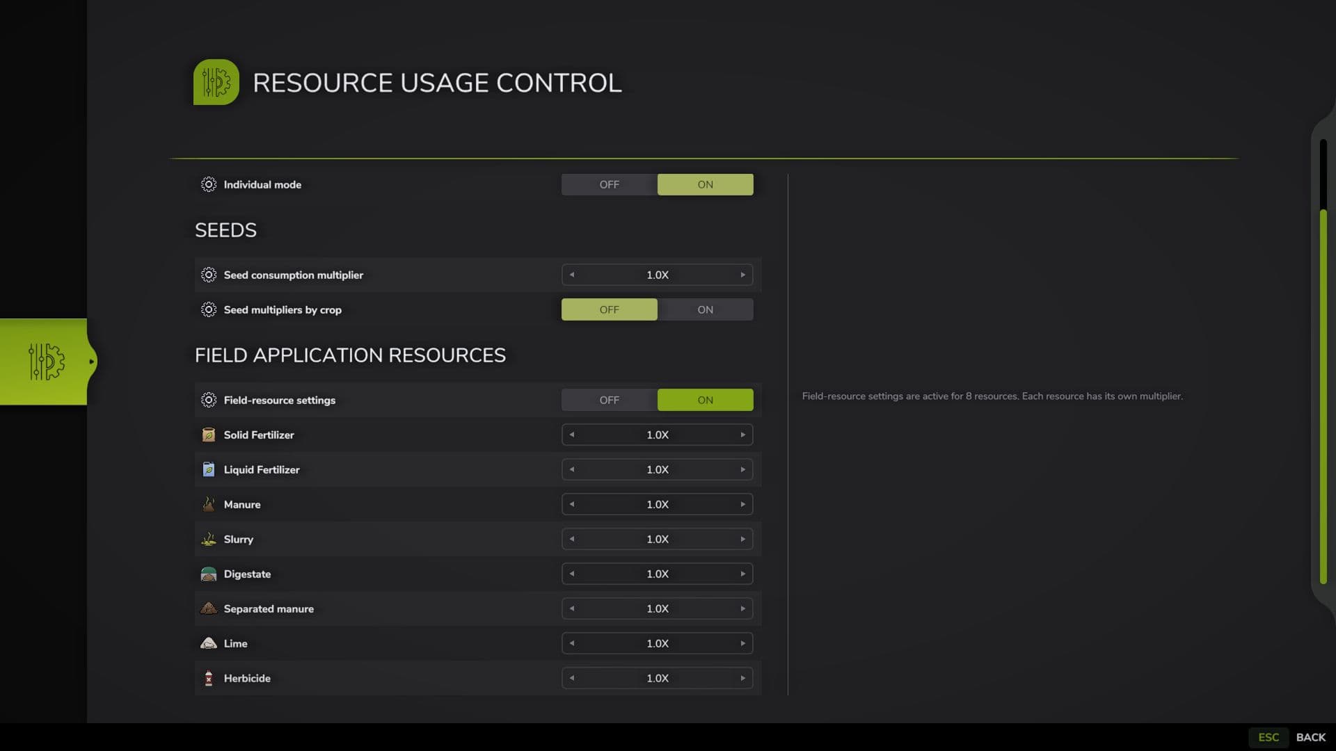 Resource Usage Control 3