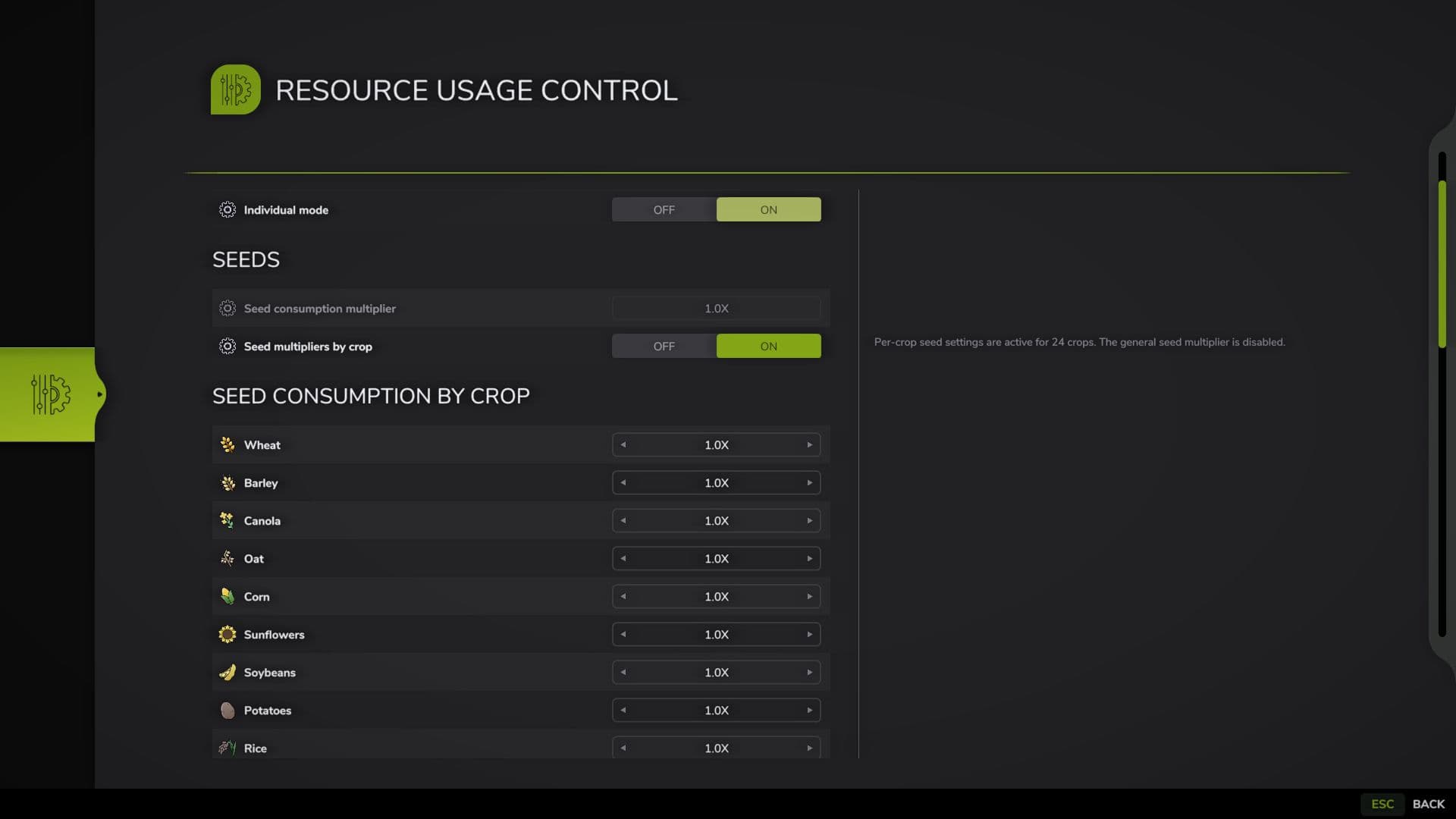Resource Usage Control 2