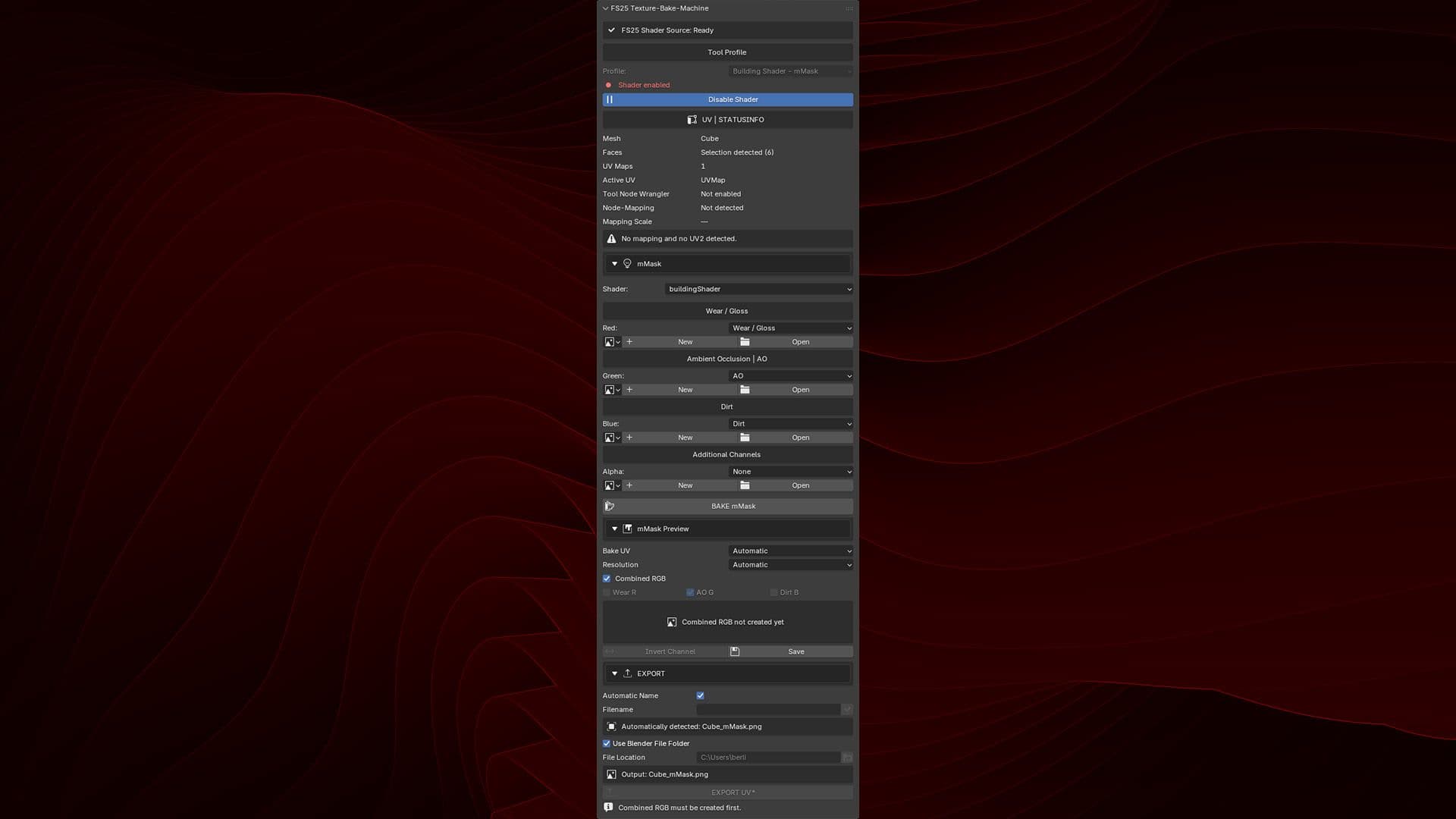 [Blender Add-on] Texture-Bake-Machine 4