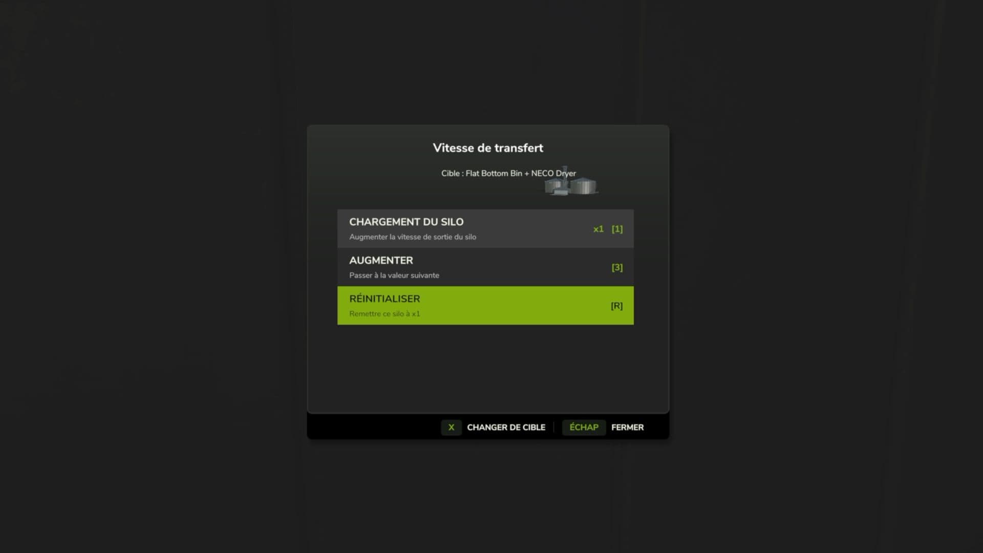 Transfer Speed Menu 2