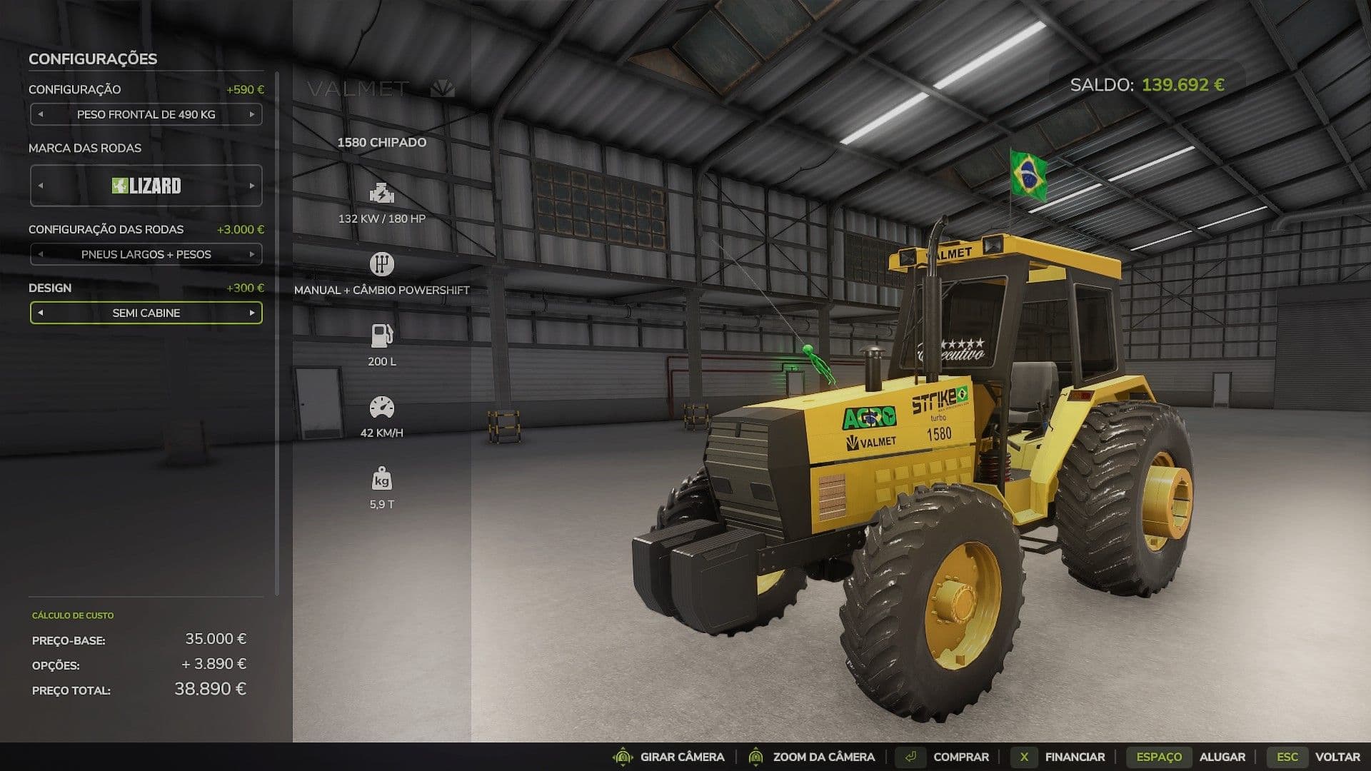 Valmet 1280/1580 chipped