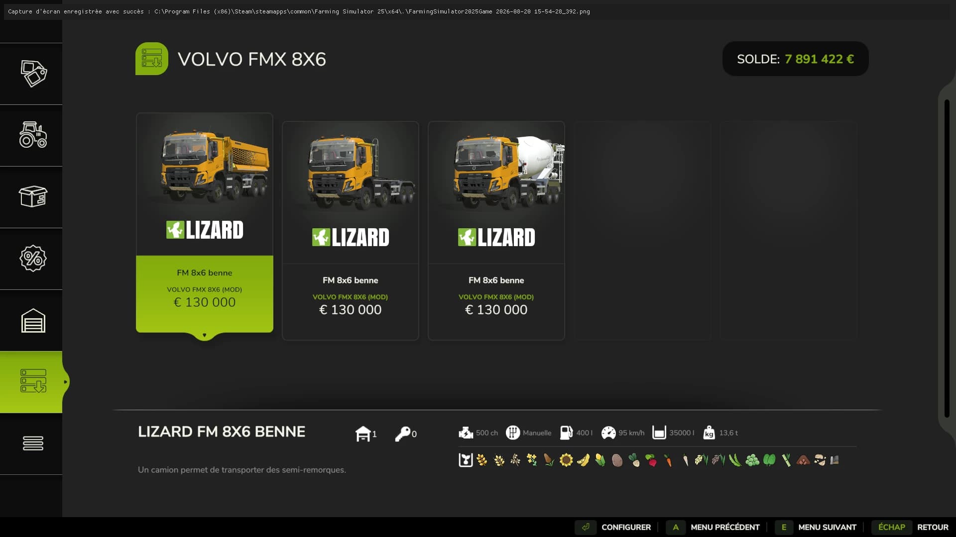 Volvo fmx 8x6 3
