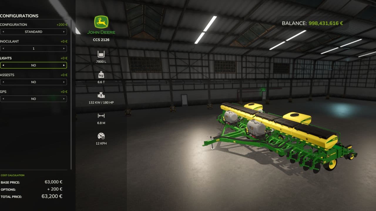 John Deere 2126 CCS 4