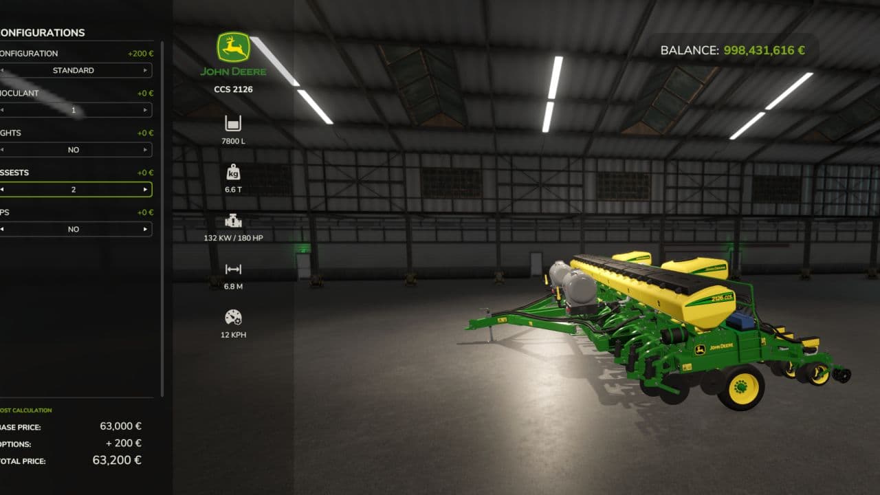 John Deere 2126 CCS 3