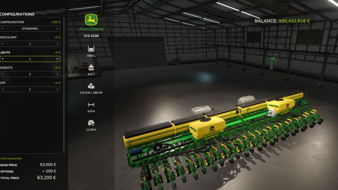 John Deere 2126 CCS 2