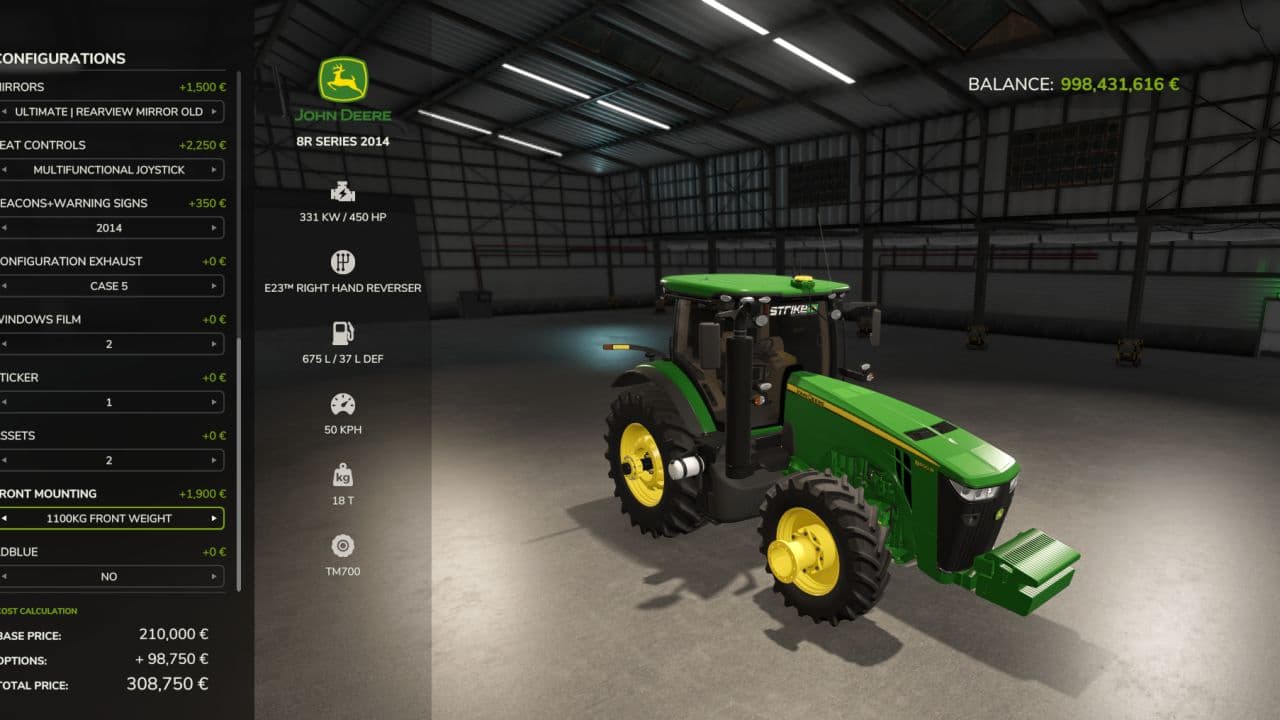 John Deere 8R Series 2014 6