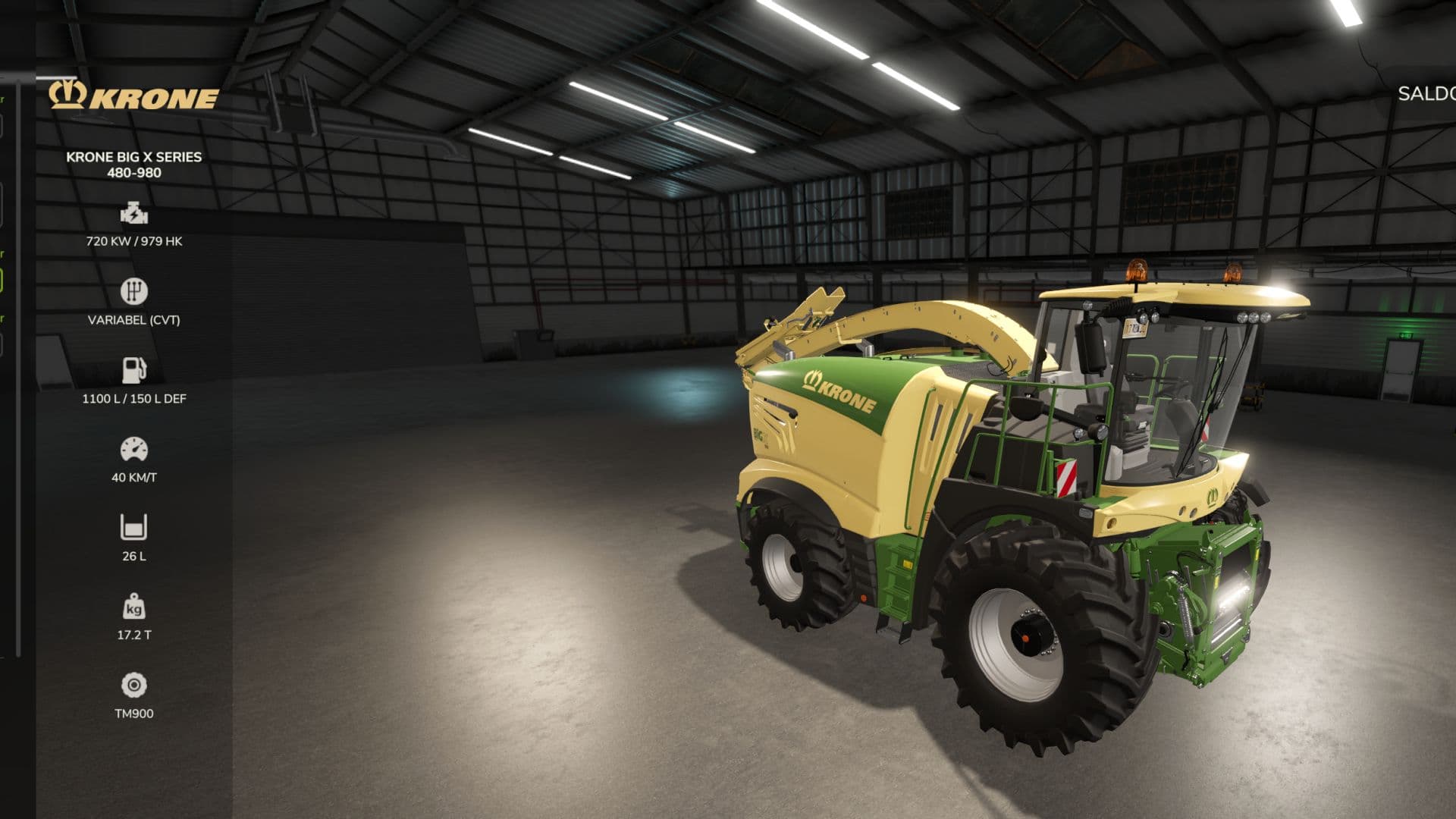 Krone BiG X Series 480-980 2