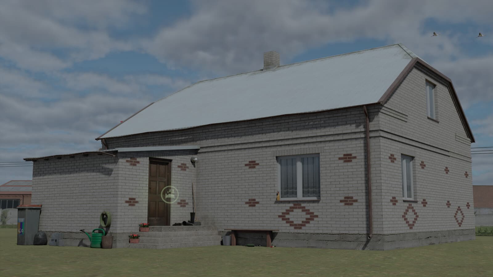 Polish White Brick House 6