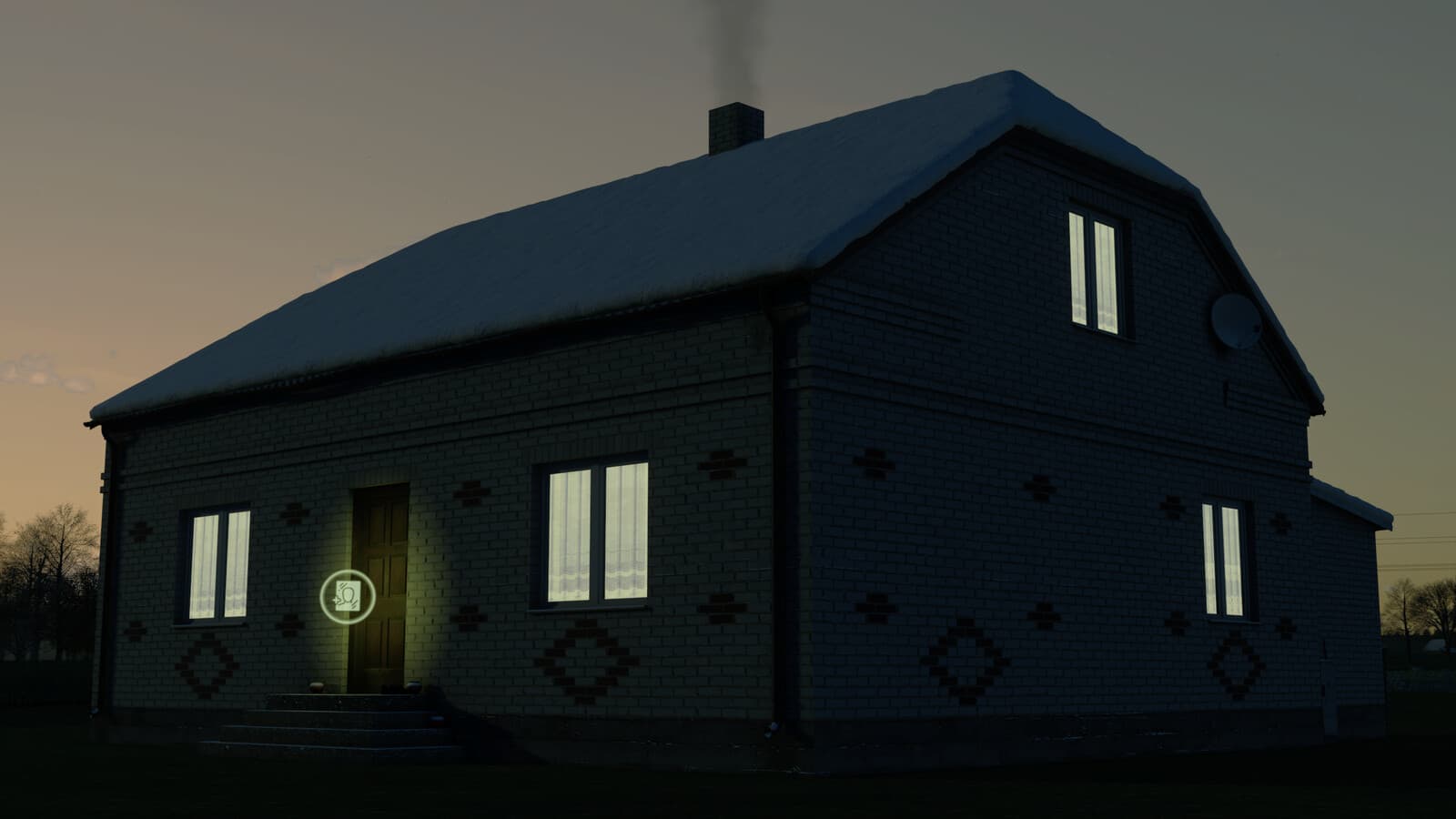 Polish White Brick House 3