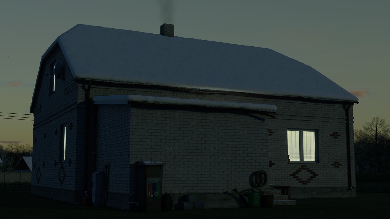 Polish White Brick House 2