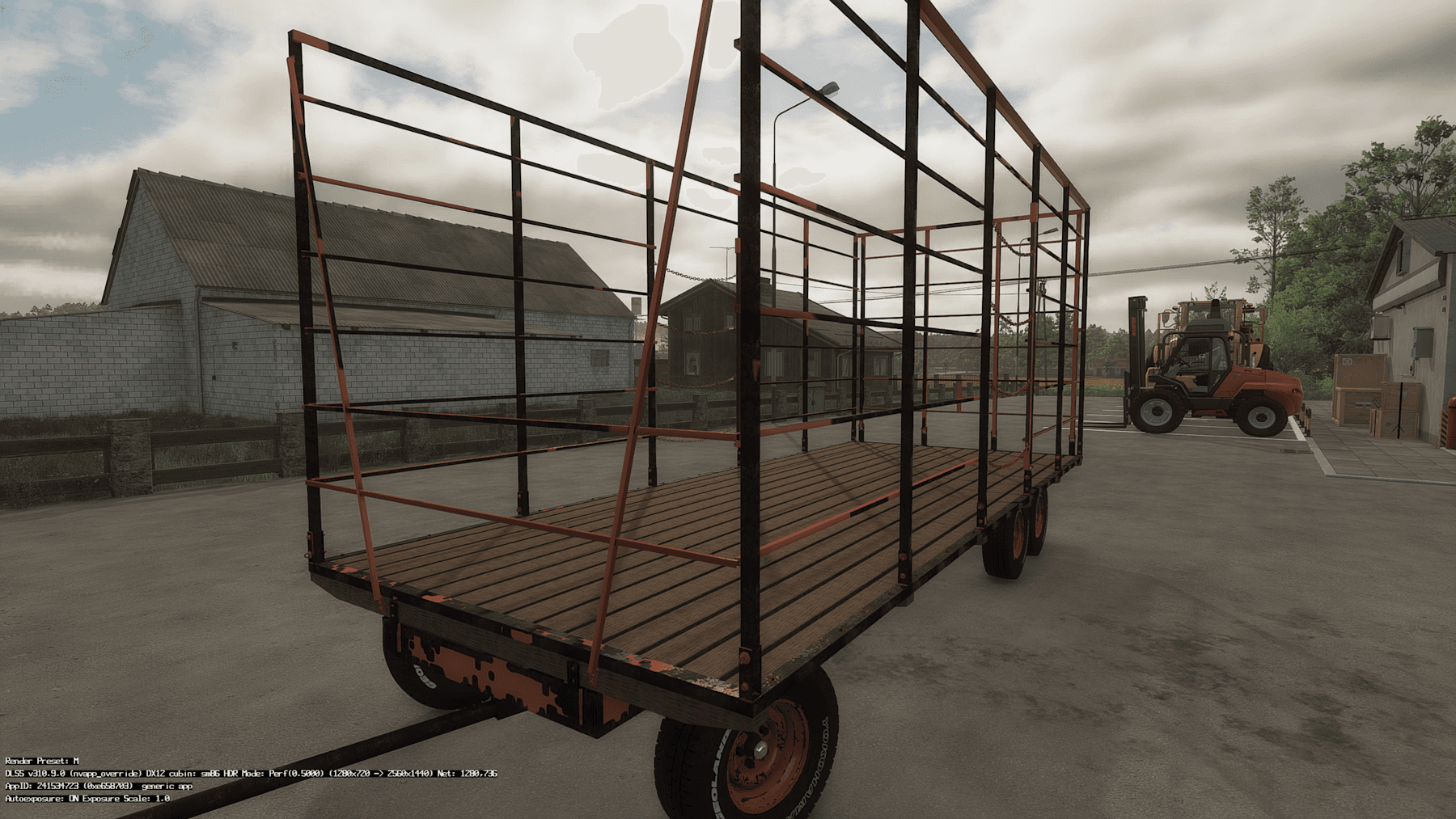 Homemade bale trailer 6
