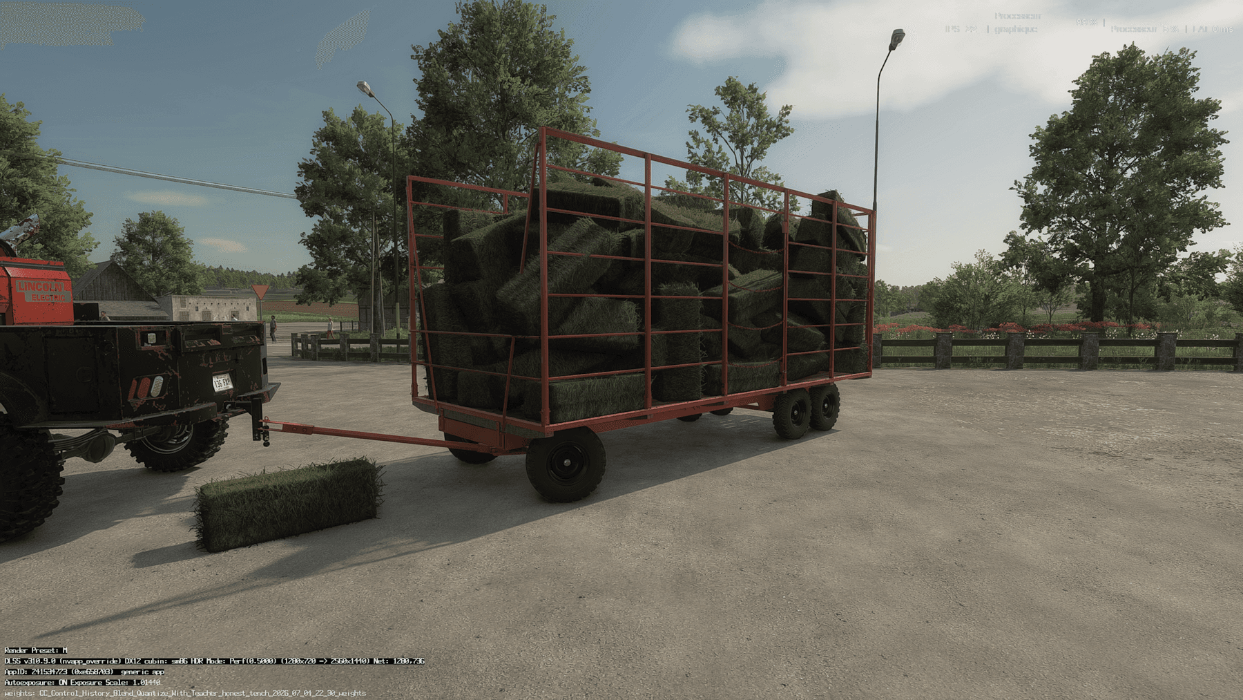 Homemade bale trailer 3