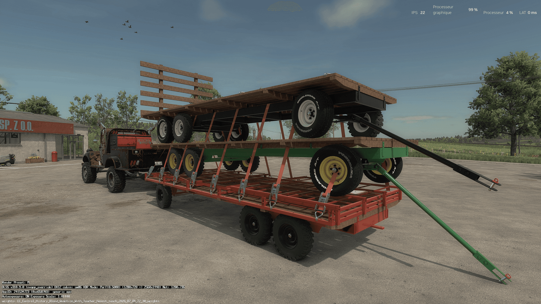 Homemade bale trailer 2
