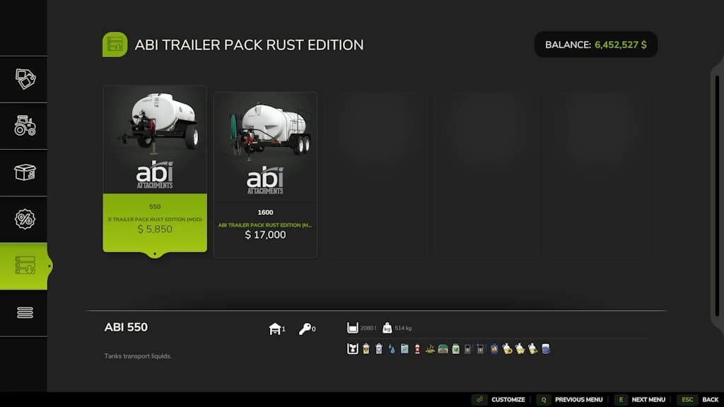 ABI Trailer Pack Rust Edition