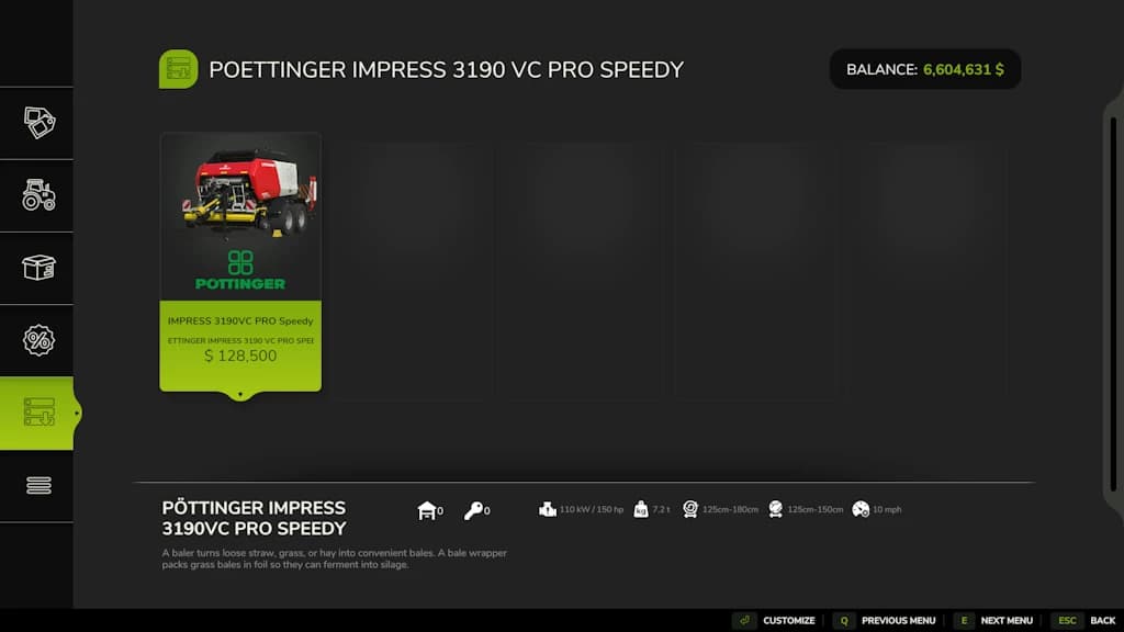 Poettinger Impress 3190 VC PRO Speedy