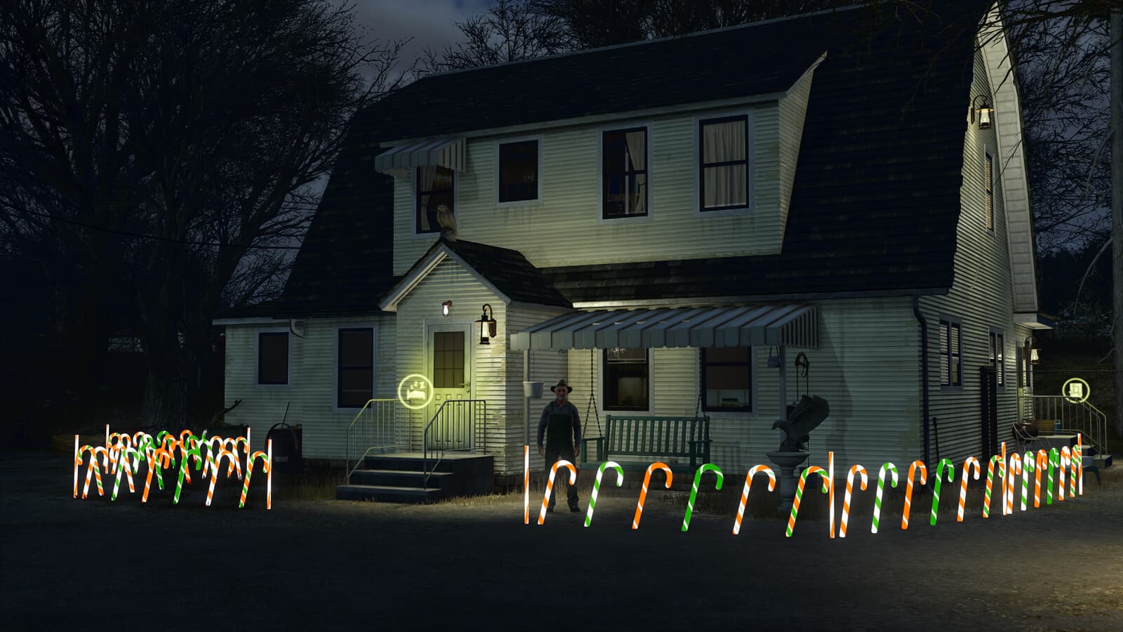 Candy Cane Fence