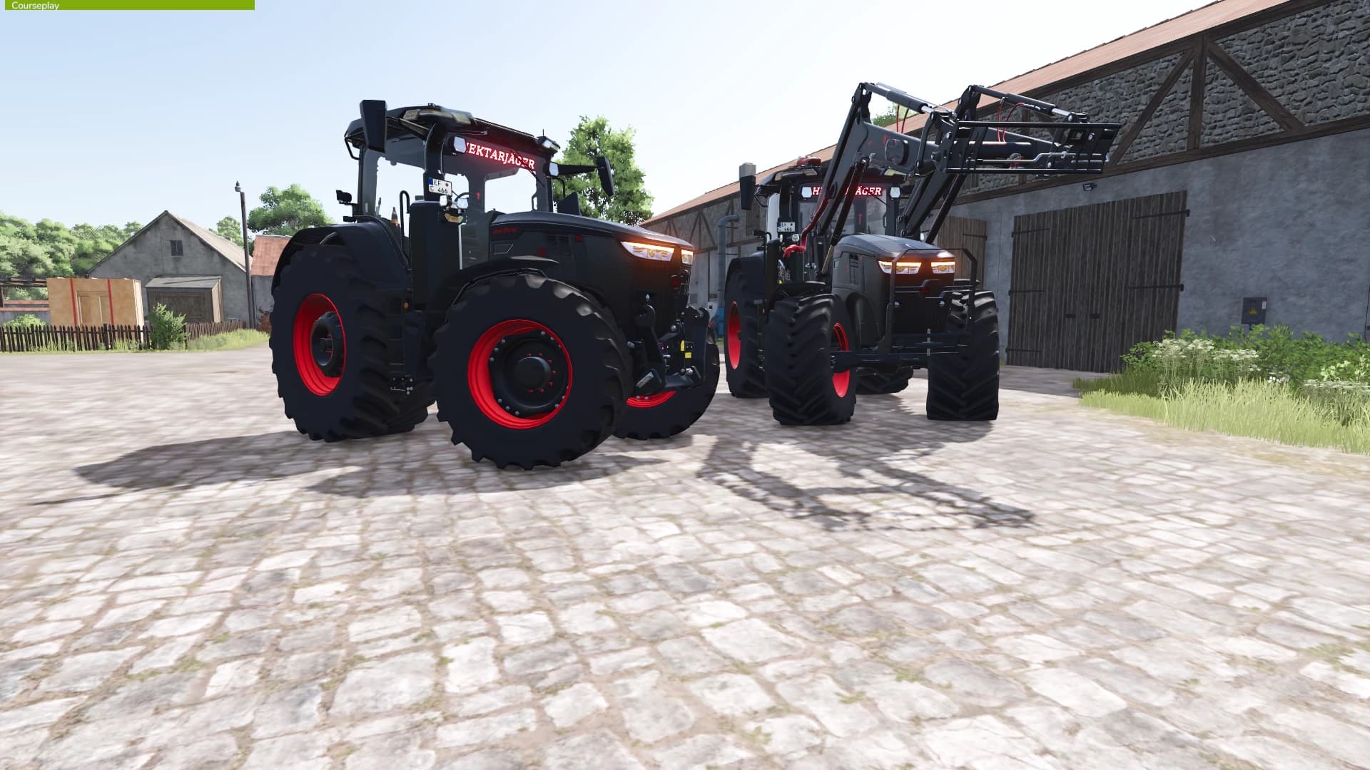 John Deere Multicolor with front loader