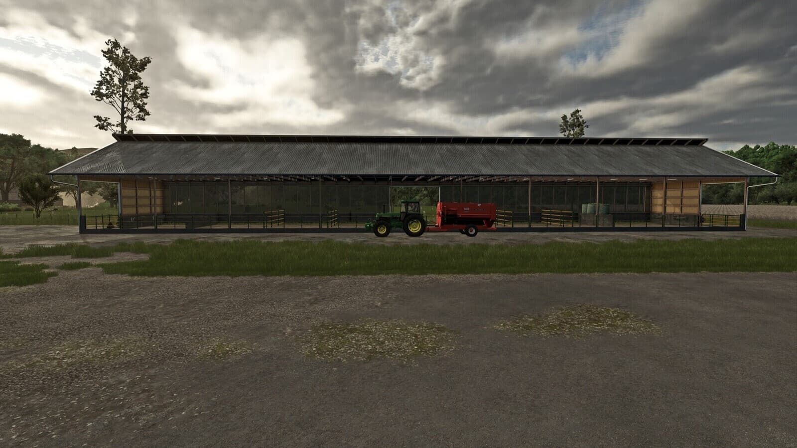 Monoslope Cow Barn