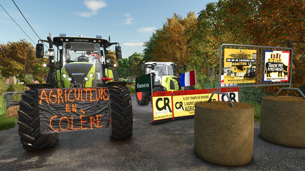 Agricultural sign for tractor