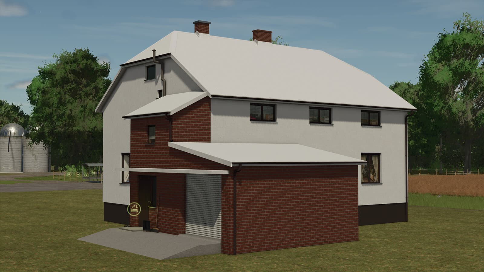 Big White Farmhouse