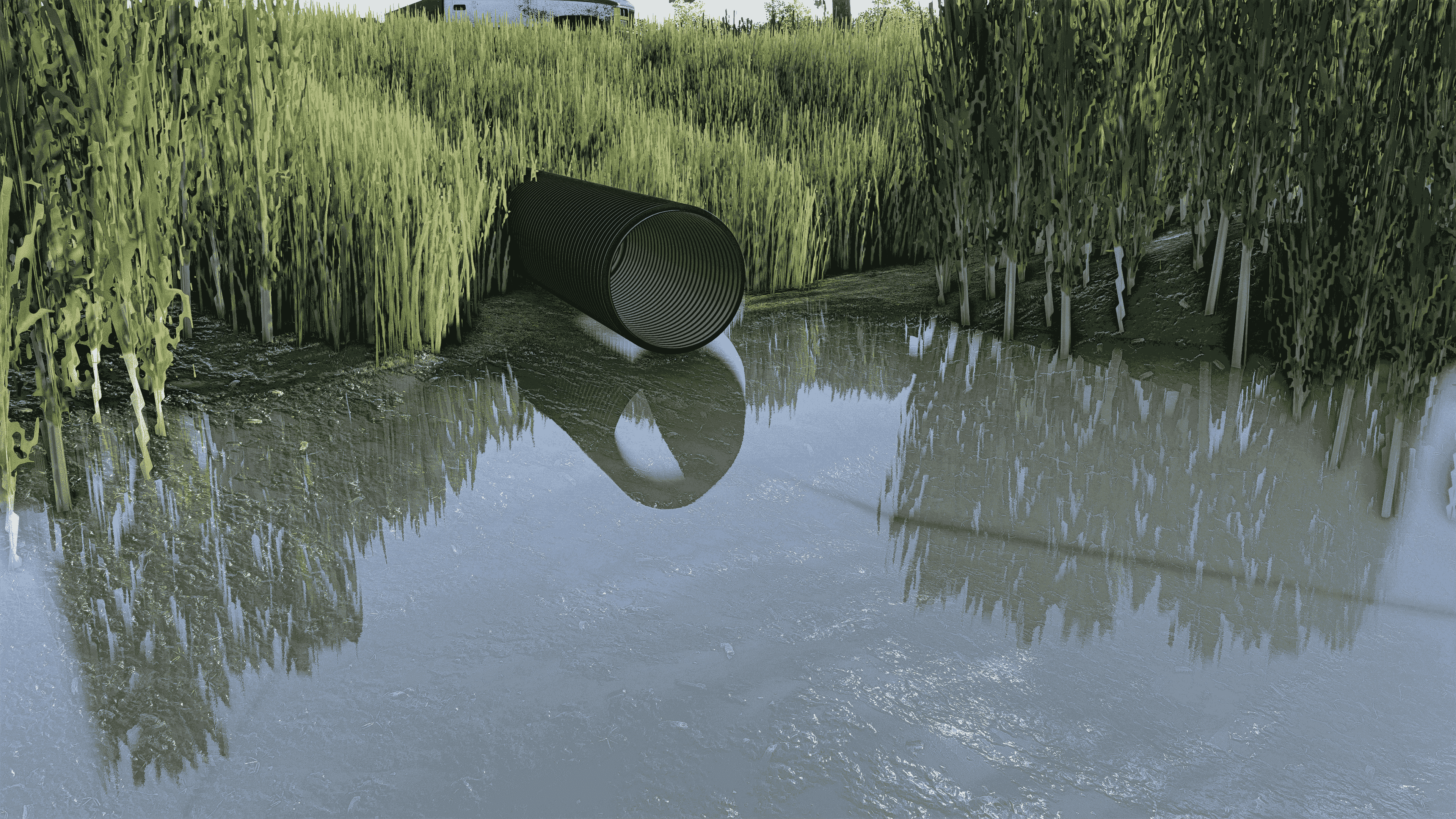 Neat Distribution Corragated Culvert Set