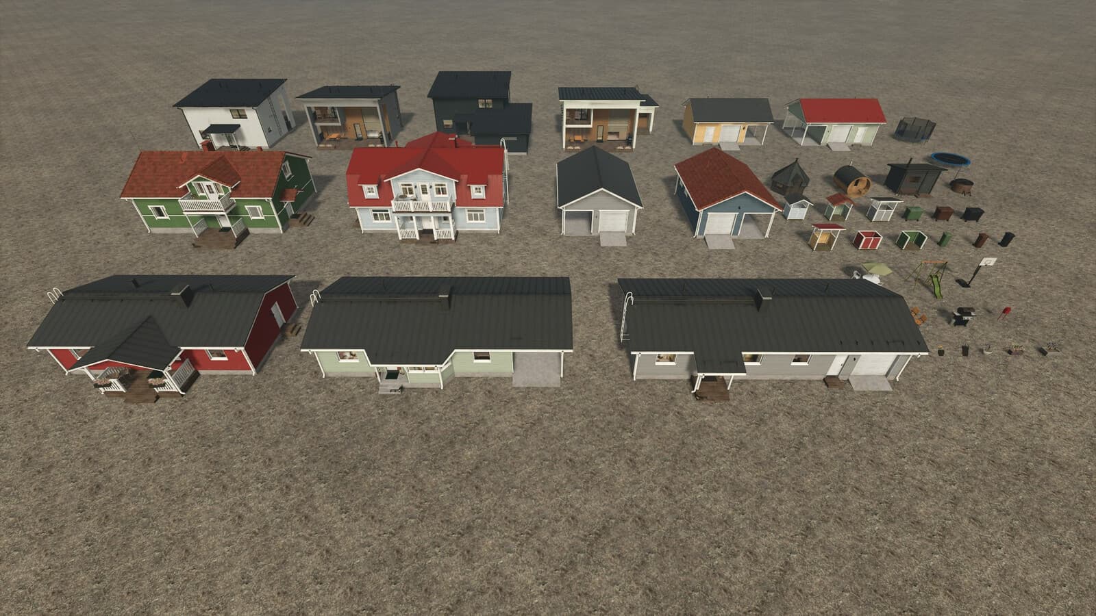 Wooden Farmhouses