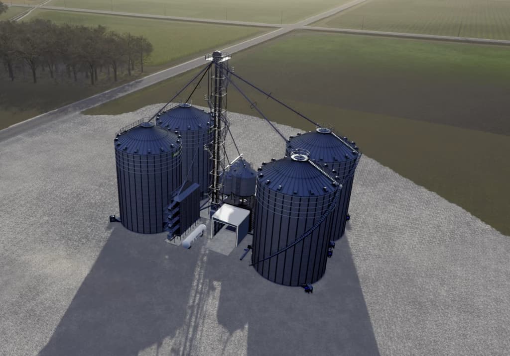 AGI 4 Bin Site V2- Corn Dryer