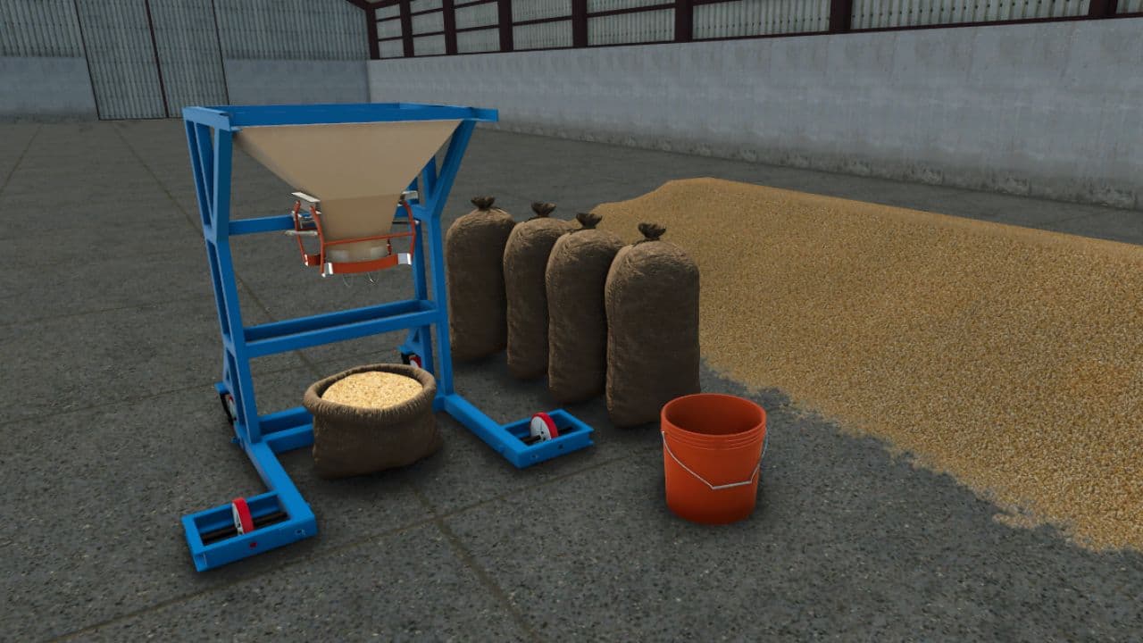 Bag packaging pack with bucket