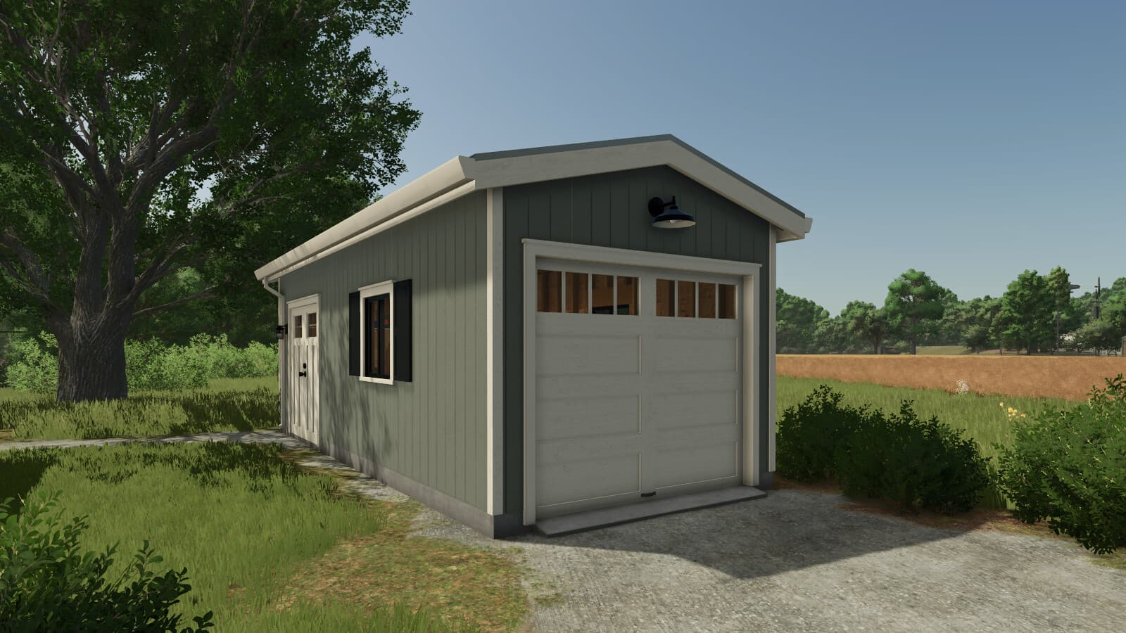 Classic One Car Garage