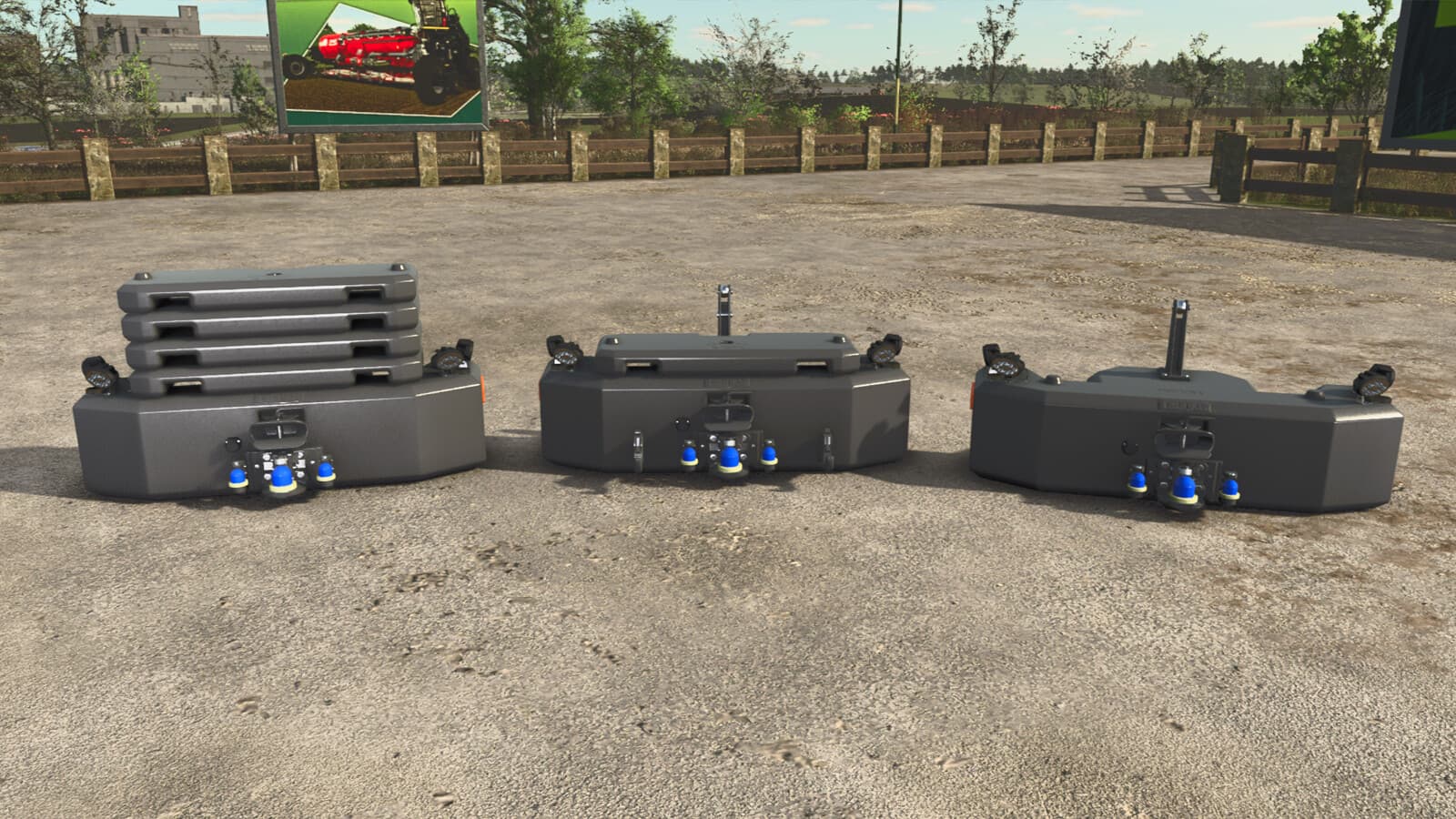 Hi-Vis LED-Lights Tractor Front Weight