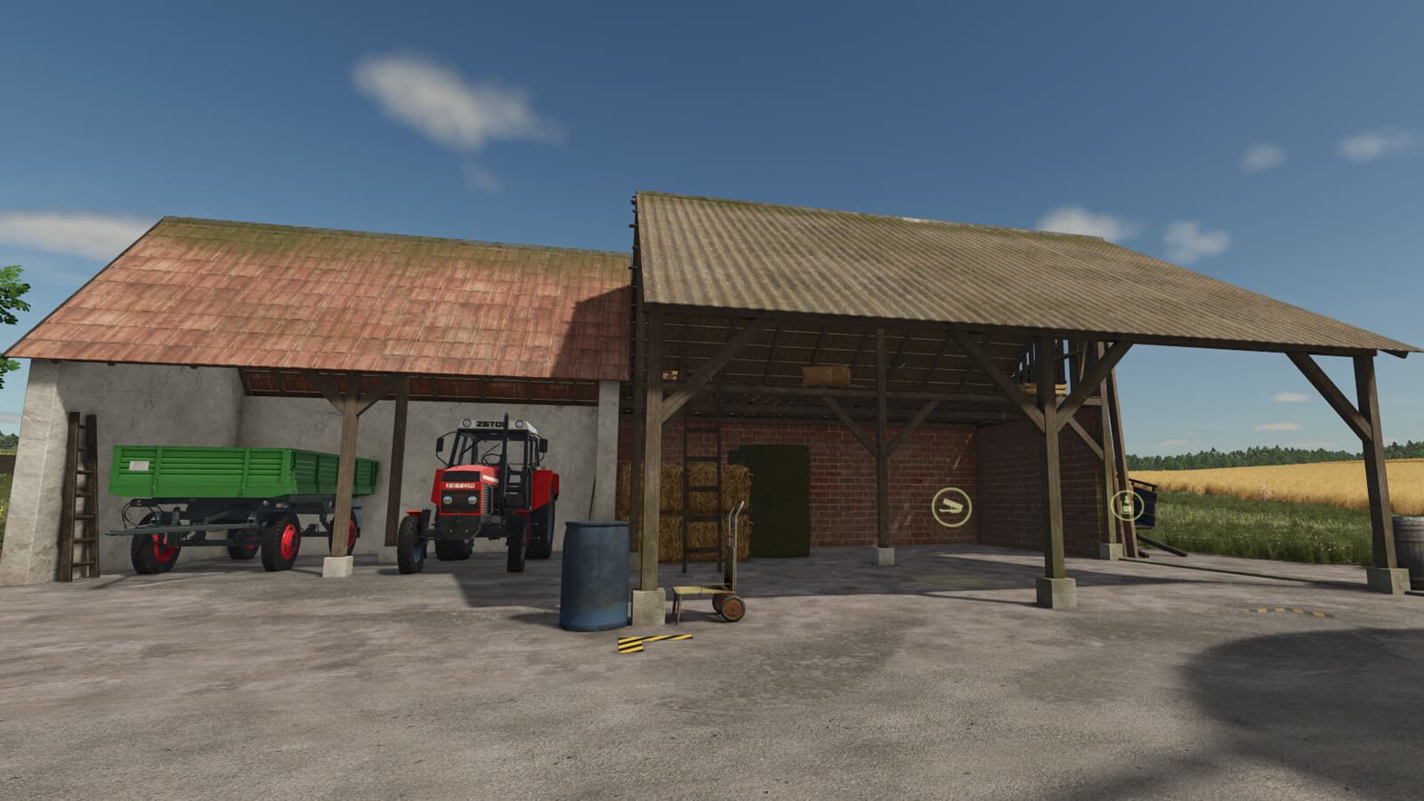 Old Shed With Bale Storage