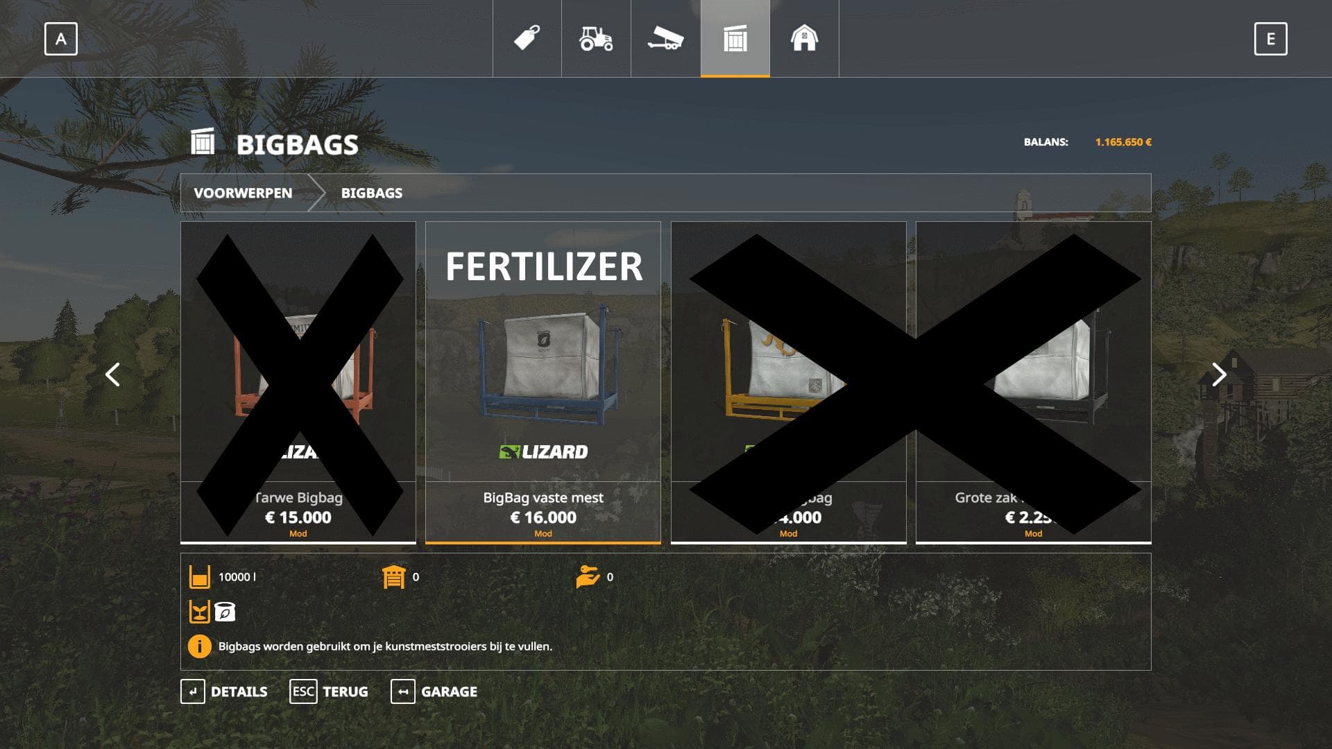 10K capacity bigBag Fertilizer