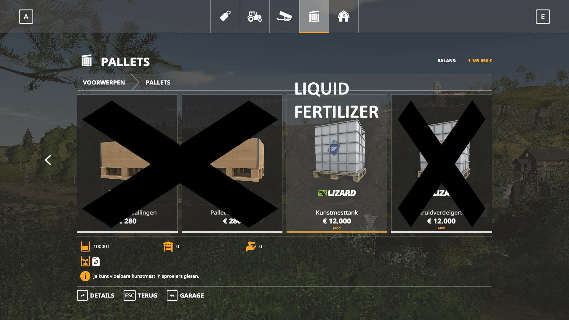 10K capacity liquidTank Fertilizer