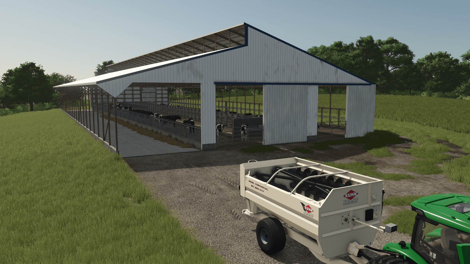 80x190ft Freestall Barn