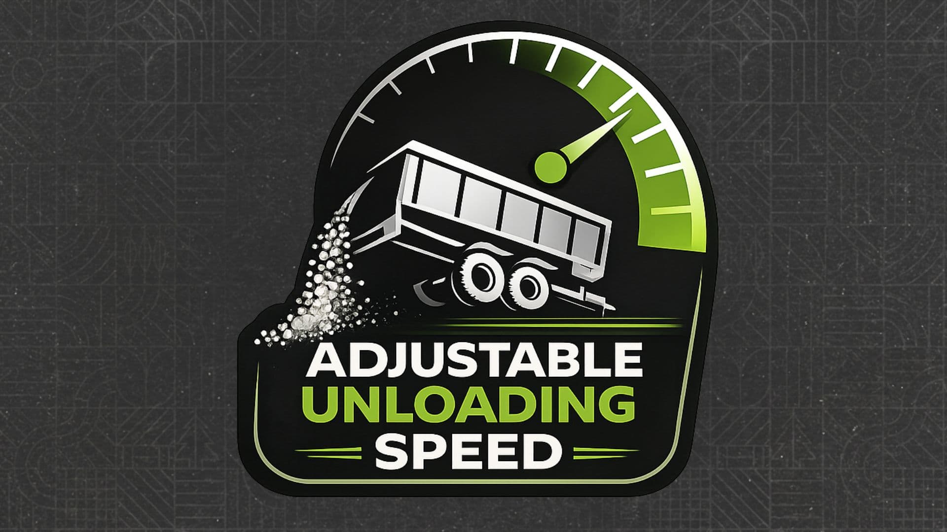 Adjustable unloading speed