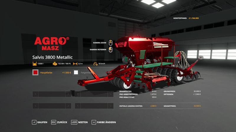 Agromasz Salvis3800 - MetallicEdit