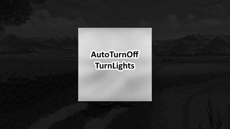 Auto turn off turn lights