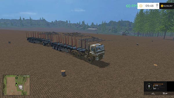 Autoload Timber Runner with rear hitch