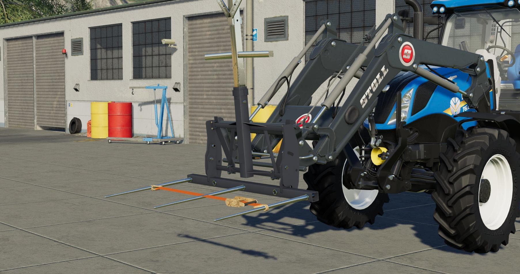 Bale Fork With Belts