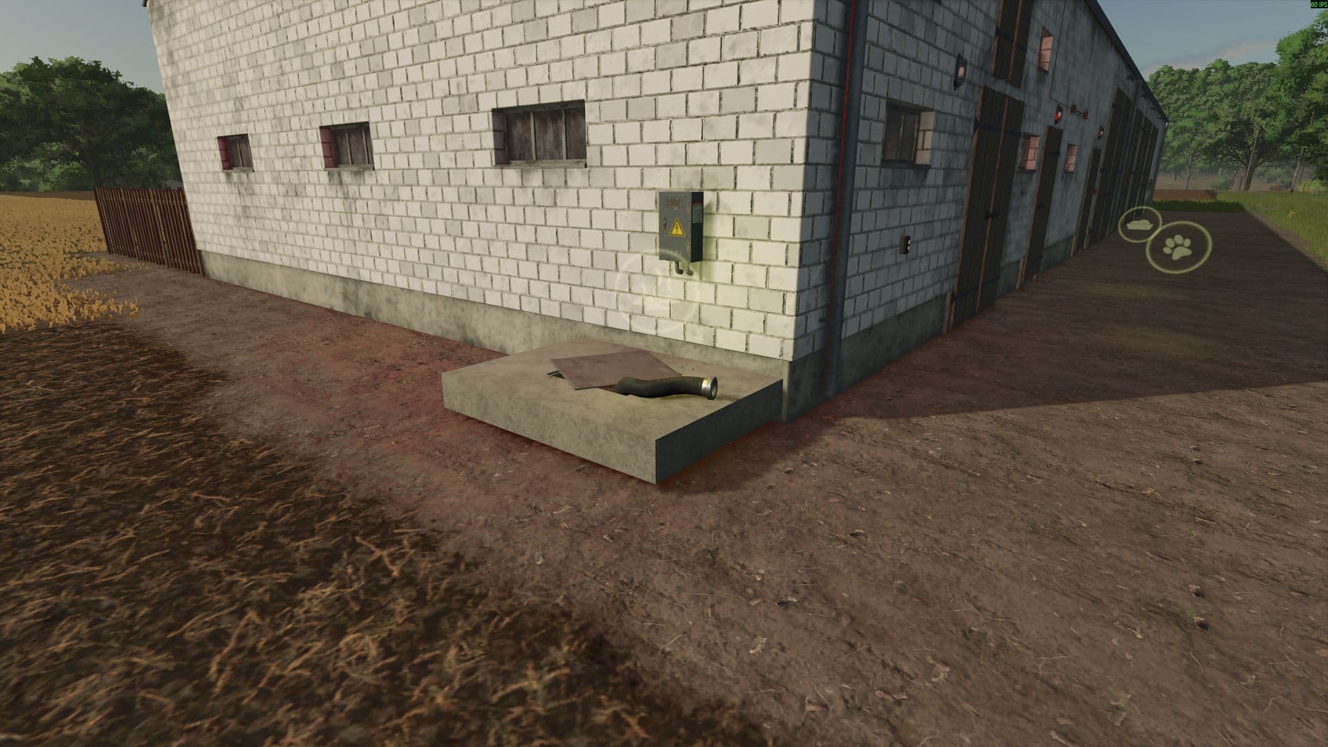 Barn with small basic pigsty