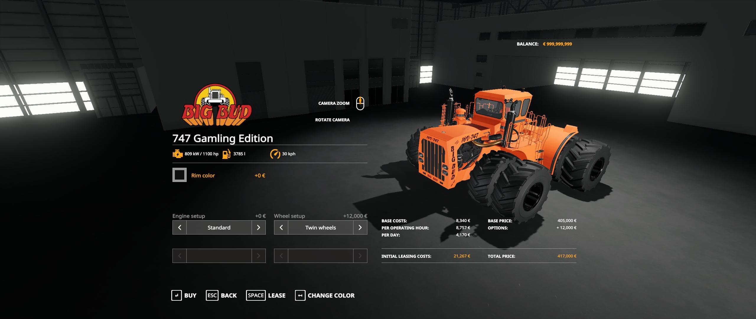 Big Bud 747 Gamling Edition