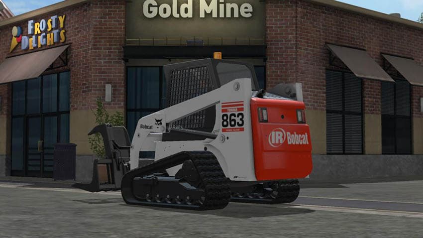 Bobcat 863 Turbo With Bobcat Shovel