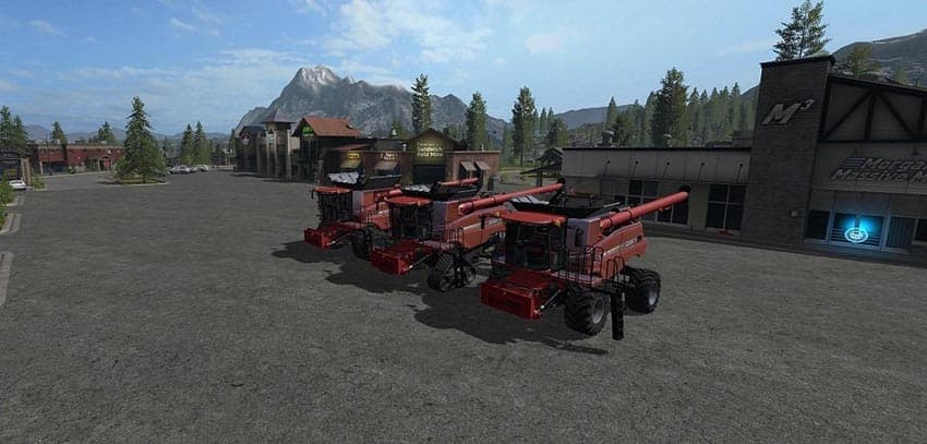 Case IH combines pack