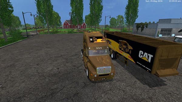 Cat Truck and Cat Semi Trailer