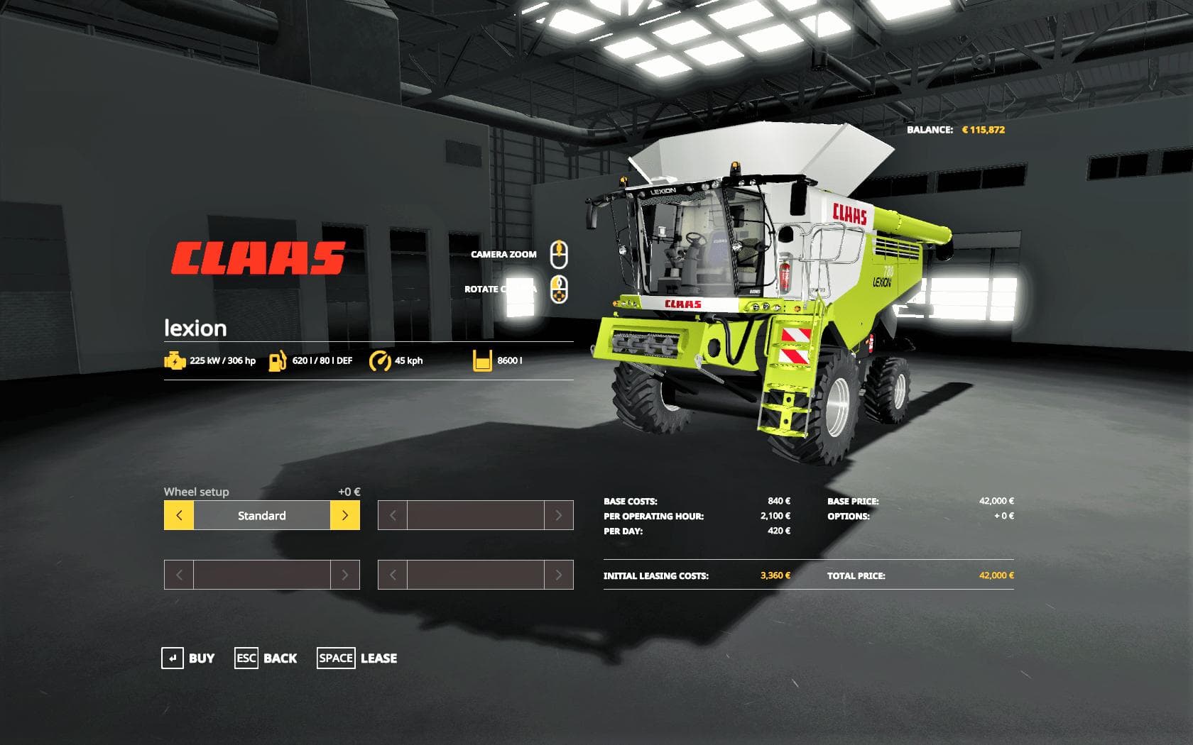 Claas Lexion 780 Combine
